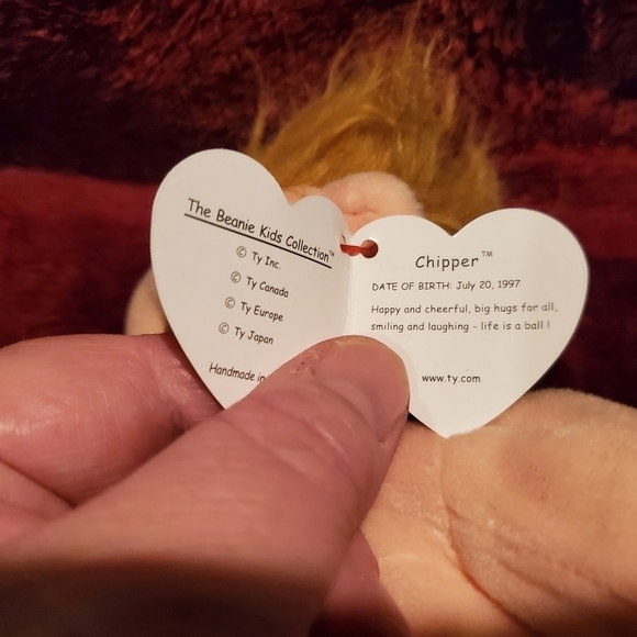 𝅺** Retired ** Ty Beanie Kids - Chipper - Picture 3 of 4
